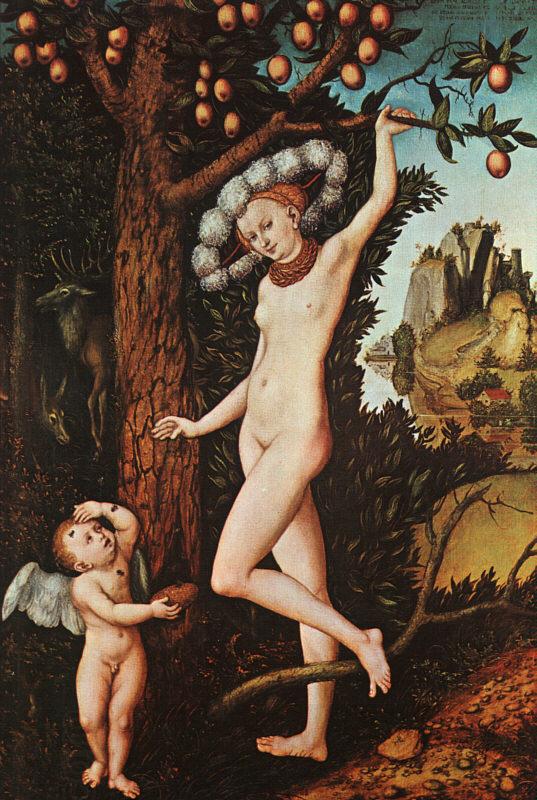 Lucas  Cranach Cupid Complaining to Venus China oil painting art